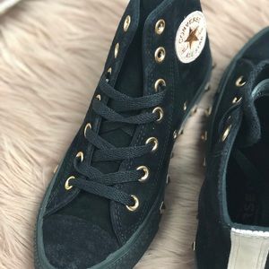 converse rose gold studs